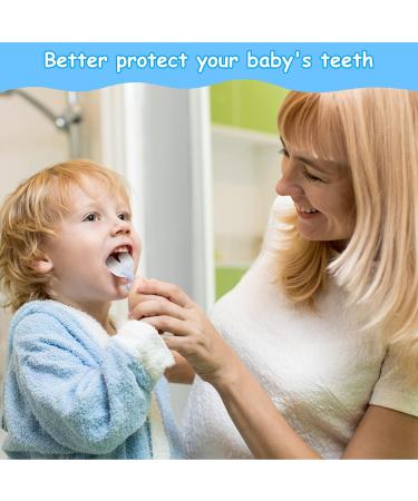 Pinenuts 3 Pack Kids U-Shaped Toothbrush Silicone Manual Toothbrush Food Grade Whole Mouth Toothbrush for Kids Toddler Baby(2-6years Blue) 3 count (Pack of 1) Blue - Buy Online on GoSupps.com