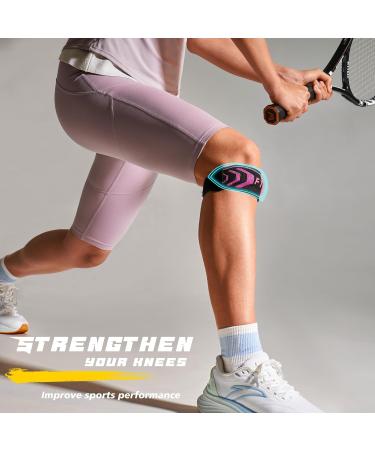 FREETOO Patella Tendon Knee Strap | Shock-Absorbing Knee Brace for Men and Women | Knee Support for Hiking, Basketball, Running | Rose Red | L/XL Size - Buy Online on GoSupps.com