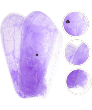 FRCOLOR 1 Pair Hand Wax Set Foot Wax Set Moisturizing Gloves Lotion Disposable Glove Foot Healing Gloves Whitening Foot Gloves DIY Wax Cover Paraffin Cover Paraffin Bags 33x19.2x0.8cm Violet - Buy Online on GoSupps.com