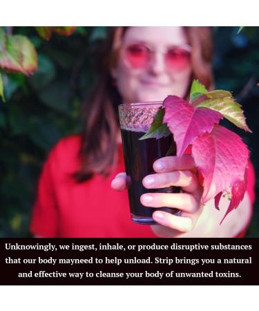 Wellgenix Strip NC Herbal Cleanse Detox Drink - 1 oz Body Detox & System Cleanse Grape Flavor | Flush Toxins & Achieve Full Body Cleanse - International Shipping - Buy Online on GoSupps.com