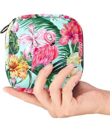 Flamingo Period Pouch - Tampon & Sanitary Napkin Storage Bag | Teen Girls First Period Gift - Buy Online on GoSupps.com