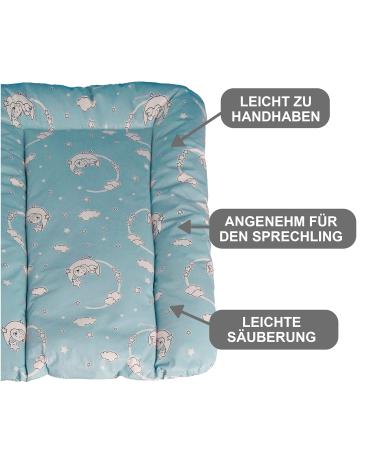 Babynness Waterproof Wrapping - High Quality Wipeable & Easy to Clean - Diaper Documents Organizer in Moon & Star Blue - 50x70 cm - Buy Online on GoSupps.com