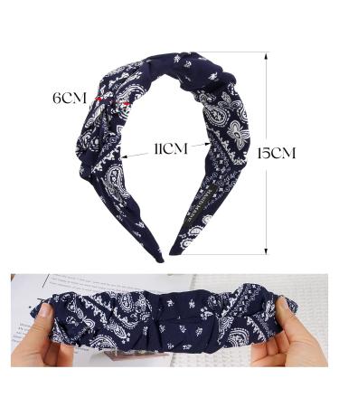 Shop Vintage Paisley Hair Bands - 4-Pack Wide Headbands for Women | Rockabilly & Retro Hair Accessories - Buy Online on GoSupps.com