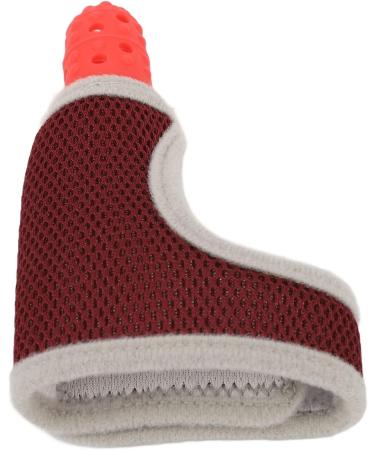 Baby Thumb Sucking Finger Protector - Silicone Elastic Mesh Glove - Adjustable & Breathable - Red - Buy Online on GoSupps.com