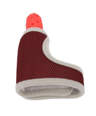 Baby-Daumenlutsch finger protection silicone breathable elastic mesh finger suction glove adjustable wrapping trolley protection for babies toddlers red