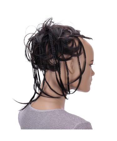 CAISHA XXL hair part hair tie daisy dutt updos with braided braids wavy synthetic fiber heat -resistant dm17cm brown black mix g24d brown black mix #1h6a g24d - Buy Online on GoSupps.com