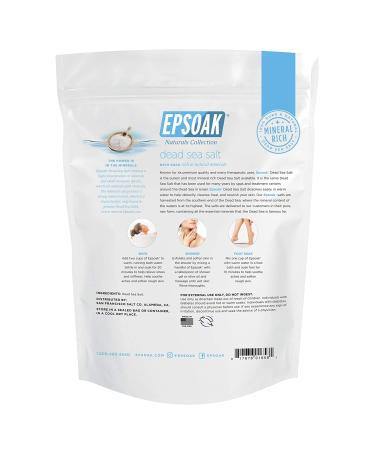 Epsoak Dead Sea Salt - 2 lb Coarse Grain - Natural Mineral Bath Soak - Buy Online on GoSupps.com