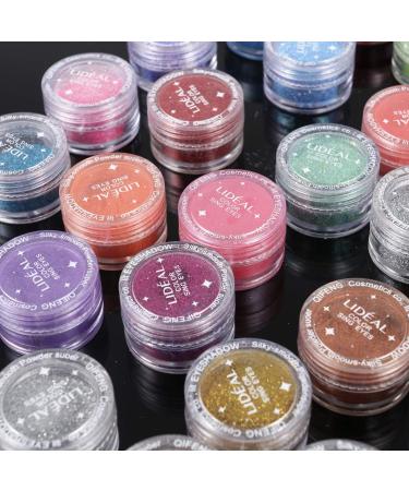 TOVINANNA 60 Pcs Loose Eyeshadow Glitter Eyeshadow Pigments Sequins Powder Eye Shadow - Buy Online on GoSupps.com