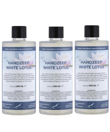 Claudius White Lotus Hand Soap 500ml - Pack of 3
