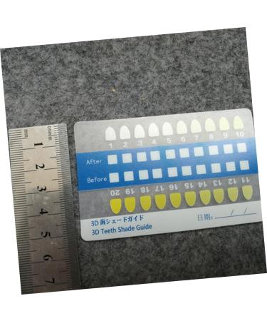 1 Set Tooth Color Contrast Cards Teeth Shade Guide for Comparison Lightweight Supply for Personal Use - Buy Online on GoSupps.com