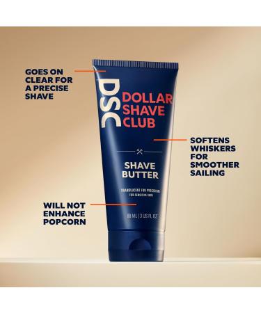 Dollar Shave Club Heavy Metal Shave Kit | 6 Blade Razor Heavy-Duty Handle & Shave Butter | Perfect Shaving Set for Men & Women - Buy Online on GoSupps.com