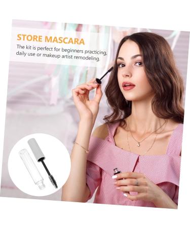 Didiseaon 20 Pcs Eyelash Tube Mascara Bottles Cosmetic Empty Eyeliner Tubes Clear Round Tubing White Plastic - Buy Online on GoSupps.com