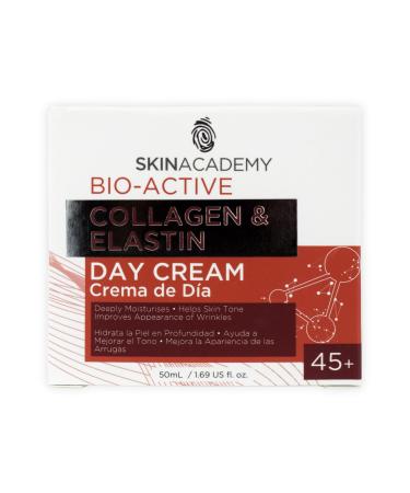 Skin Academy Bio-Active | Collagen & Elastin Day Cream | 45+ Tones & Firms Skin | 50ml