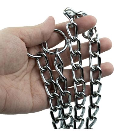 60cm Dog Chain Collars Steel Dog Chain Collar Training Collars Necklace for Dogs Metal Dog Collar Dog Chain Collars Steel Dog Choke Chain Collar Slip Collar Pet Training Walking Choker 3.5mmx60cm - Buy Online on GoSupps.com