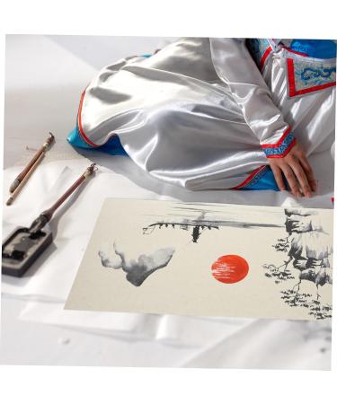 NUOBESTY 10 Sheets Raw Rice Cardboard Rice Paper Japanese Painting Paper Convenient Thick Paper Brush Thicken As Shown 0.1X30X50CM - Buy Online on GoSupps.com