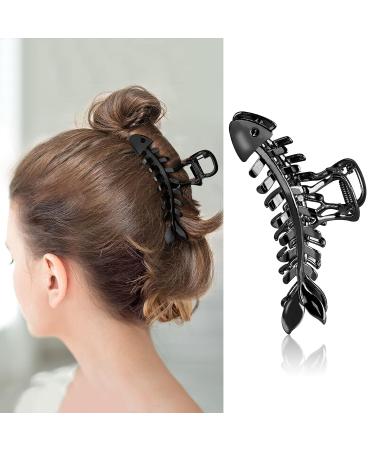 4PCS Large Metal Fishbone Hair Claw Clips - Gold Geometry Hair Clamps for Women - Buy Online on GoSupps.com
