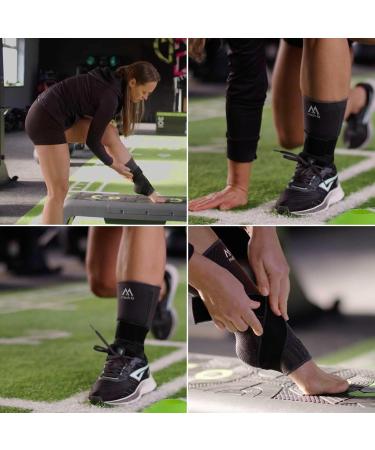 Med-Fit Stride-Flex Ankle Support | 3D Fabric Technology | 360 Compression | Ideal for Ligament Damage, Sprained Ankle, Plantar Fasciitis, Joint Pain, Tendonitis | Medium Size | Black - Buy Online on GoSupps.com
