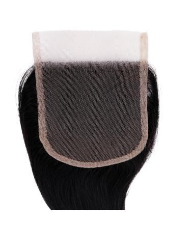 100% Real Hair Extensions - Lace Closure Thickening 25cm Wavy Natural Black - PRETTYSHOP - Buy Online on GoSupps.com