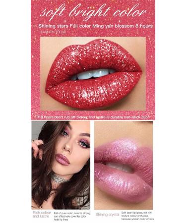 Easilydays Halloween Diamond Shiny Matte Lipstick #13 - Waterproof Long Lasting Glitter Liquid Lip Gloss for Masquerade Cosplay Makeup - Buy Online on GoSupps.com