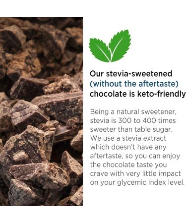 Ross Chocolates Dark Chocolate with Hazelnut sweetened with Stevia 34 gram (1 Bar) - Buy Online on GoSupps.com