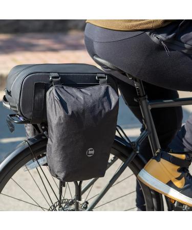HuiJuKeJi Bike Trunk Bag - 23.5L Storage Pannier Saddle Bag with Reflective Strips | Waterproof Rear Cargo Rack | Expandable Luggage for Cycling - Buy Online on GoSupps.com