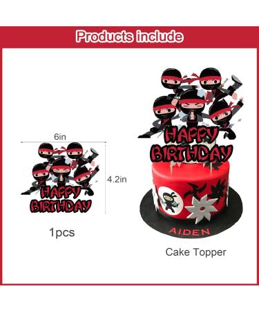 37Pcs Ninja Party Cake&Cupcake Toppers for Karate Kung Fu Warriors Birthday Party Supplies Boys' Theme Birthday Party Decoration - Buy Online on GoSupps.com