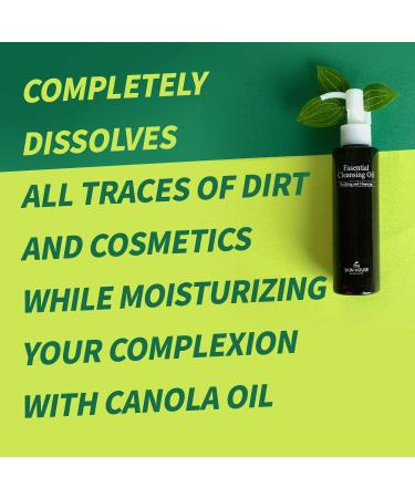 Buy The Skin House Essential Cleansing Oil 150ml | Deep Cleansing Makeup Remover | Korean Skin Care | Cruelty Free & Mineral Oil Free - Buy Online on GoSupps.com
