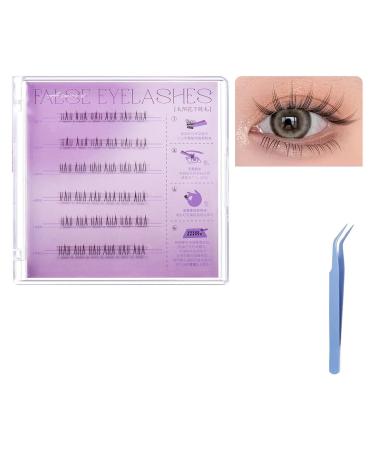 Fish Tails Glueless Press On Eyelashes Press On Lashes No Glue Needed Eyelashes Reusable Self Adhesive Eyelashes Waterproof Self Adhesive Lash Clusters Kit. 7