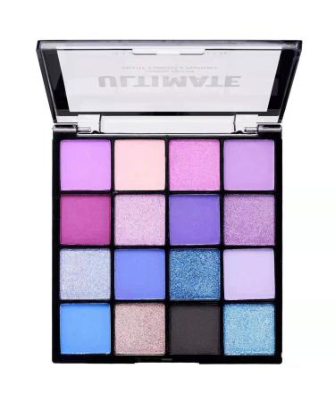Purple Eyeshadow Palette 16 Colour Glitter Matte Eye Shadow Pallets For Women Long Lasting Highly Pigmented Eye Shadow Waterproof Blendable Eye Make-Up Palettes (01 Blue Siren)