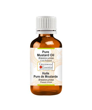 Greenwood Essential Pure Mustard Oil (Brassica juncea) Pure Therapeutic Grade Cold Pressed 5ml (0.16 oz) - Buy Online on GoSupps.com