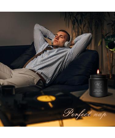 TRINIDa Luxury Black Sleep Scented Candle Gift Set for Men - Aromatherapy Birthday Gift to Relieve Stress & Promote Better Sleep - Buy Online on GoSupps.com