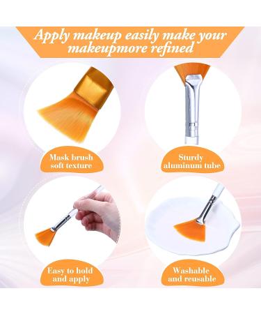 32 Pcs Face Mask Fan Brush Applicator Set - Soft Facial Brushes for Makeup & Skincare - Buy Online on GoSupps.com