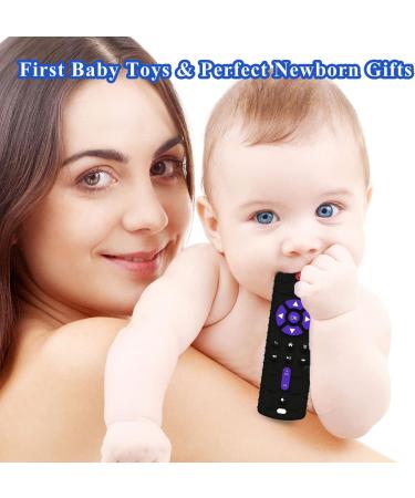 TKLake Baby Teething Toy - Remote Control Baby Teether Relief Toy for 0-6 Months Boys and Girls (Black) - Buy Online on GoSupps.com