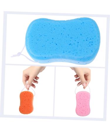 Buy Housoutil 3pcs Shower Bath Sponge Set - Thick Loofah Scrubber for Body | Natural Foam Bathing Pouf - Buy Online on GoSupps.com