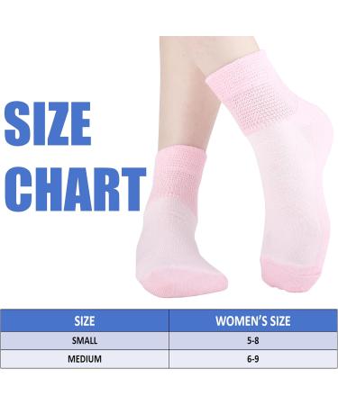 Moyel Women's Diabetic Socks - 8 Pairs Low Cut Bamboo Viscose Seamless Cushioned Non-Binding Wide Ankle Socks for Comfort - Buy Online on GoSupps.com