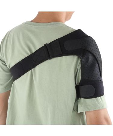 Shoulder Brace for Men & Women - Compression Sleeve for AC Joint Pain Relief & Shoulder Injury Recovery - Buy Online on GoSupps.com