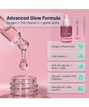 Bohemia Skin Kay's Glow Serum - Vitamin C Serum for Face (THD Ascorbate) - Hydrating Dark Spot & Post Blemish Mark Fader - Oxygen Infused for Radiant Dewy Skin - Non Sticky & Non Comedogenic - 1 Fl Oz - Buy Online on GoSupps.com