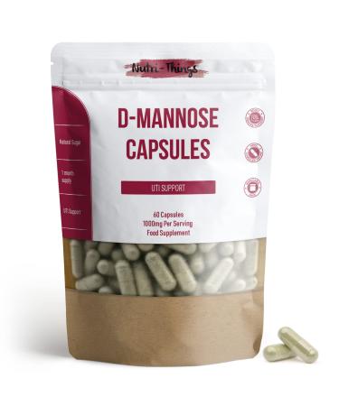 D-Mannose Capsules | 1000mg Per Serving | Natural Support for Uninary Infections