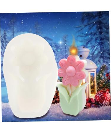 STOBOK Chocolate Silicone Molds 1pc Candle Mold White Silica Gel Crafting Supplies 3D Epoxy Cake Toppers White 12X7X3.5CM - Buy Online on GoSupps.com