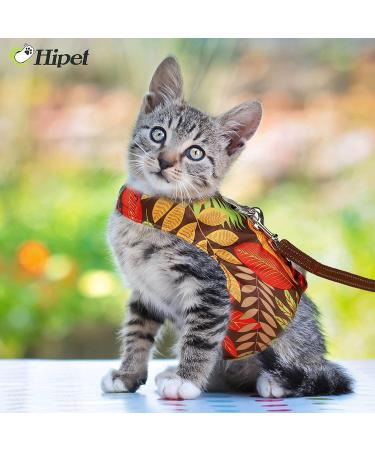 Escape Proof Cat Harness and Leash Set - Air Mesh Vest for Small Dogs - Reflective Gold S - Buy Online on GoSupps.com