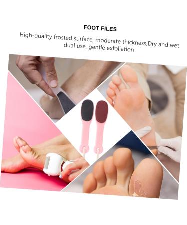 6 Pcs Double-Sided Foot Scrub Professional Foot File Foot Files for Corn Remover Metal Spatula Pedicure Scrub Pedicure Exfoliator Sander Tool Pedi Foot File Feet Pedals Plastic - Buy Online on GoSupps.com