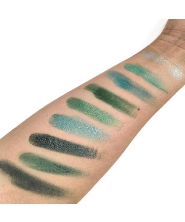 Buy Green Eyeshadow Palette | Highly Pigmented Glitter Makeup | Long-Lasting Waterproof Eye Shadow for Professionals - Buy Online on GoSupps.com