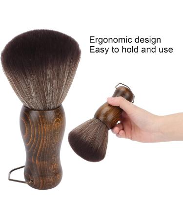 Neck Dusting Brush Hairdressing Brush Neck Facial Hairdressing Neck Brush with Wooden Handle - Buy Online on GoSupps.com