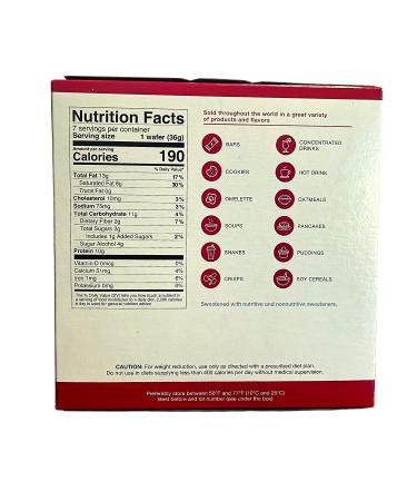 ProtiDiet Peanut Protein Wafer Bars - 10g Protein Low Sugar 180 Calories | 7 Servings - Buy Internationally - Buy Online on GoSupps.com