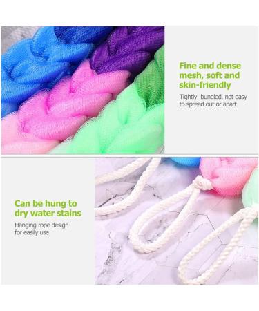 3pcs Bath Pouf Set - Mesh Shower Sponge Balls for Luxurious Bathing Experience - Buy Online on GoSupps.com