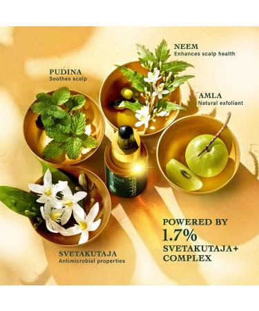 Indu..lekha Sve..tak..utaja Scalp Serum Dandruff Treatment Silicone & Paraben Free Ayurvedic Formula - Buy Online on GoSupps.com