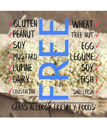 GERBS Raw Hemp Seed Kernels 2 LBS - Premium Grade, Freshly Harvested & Non-GMO | Plant Protein & Omega 3-6 | Keto & Paleo Friendly | Gluten & Peanut Free - Buy Online on GoSupps.com
