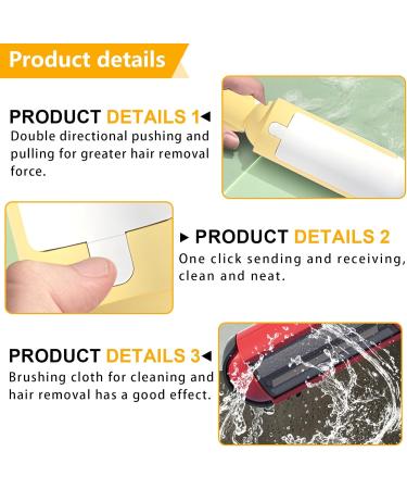 Reusable Lint Roller for Pet Hair - 2 Pack | Effective Animal Hair Remover for Cats & Dogs | Ideal for Carpet & Sofa - Buy Online on GoSupps.com