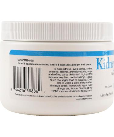 Kidney Formula Capsules with Nettle Leaf Asparagus Chanca Piedra Magnesium Malate - Enhances Kidney Health Boosts Energy Levels Improves Hair & Nails Promotes Healthy Urination - Buy Online on GoSupps.com