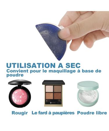 Buy Powder Quaste Set - 4 Makeup Sponges for BB Cream CC Cream & Liquid Primers | Blue | International Shipping - Buy Online on GoSupps.com